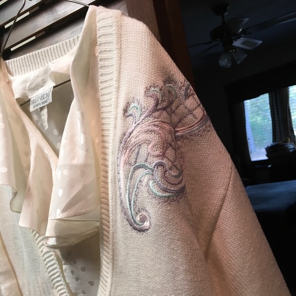 Sweater, Blouse, Skirt Set - Picture 4 of 5